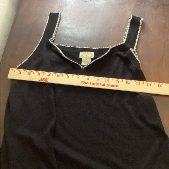 Sigrid Olsen Black Fitted Sleeveless Camisole Sz M - Picture 9 of 10